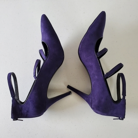 Nine West Jevneo Strappy Pumps Size 12 High Heel Back Zip Shoes Stiletto - Picture 7 of 16